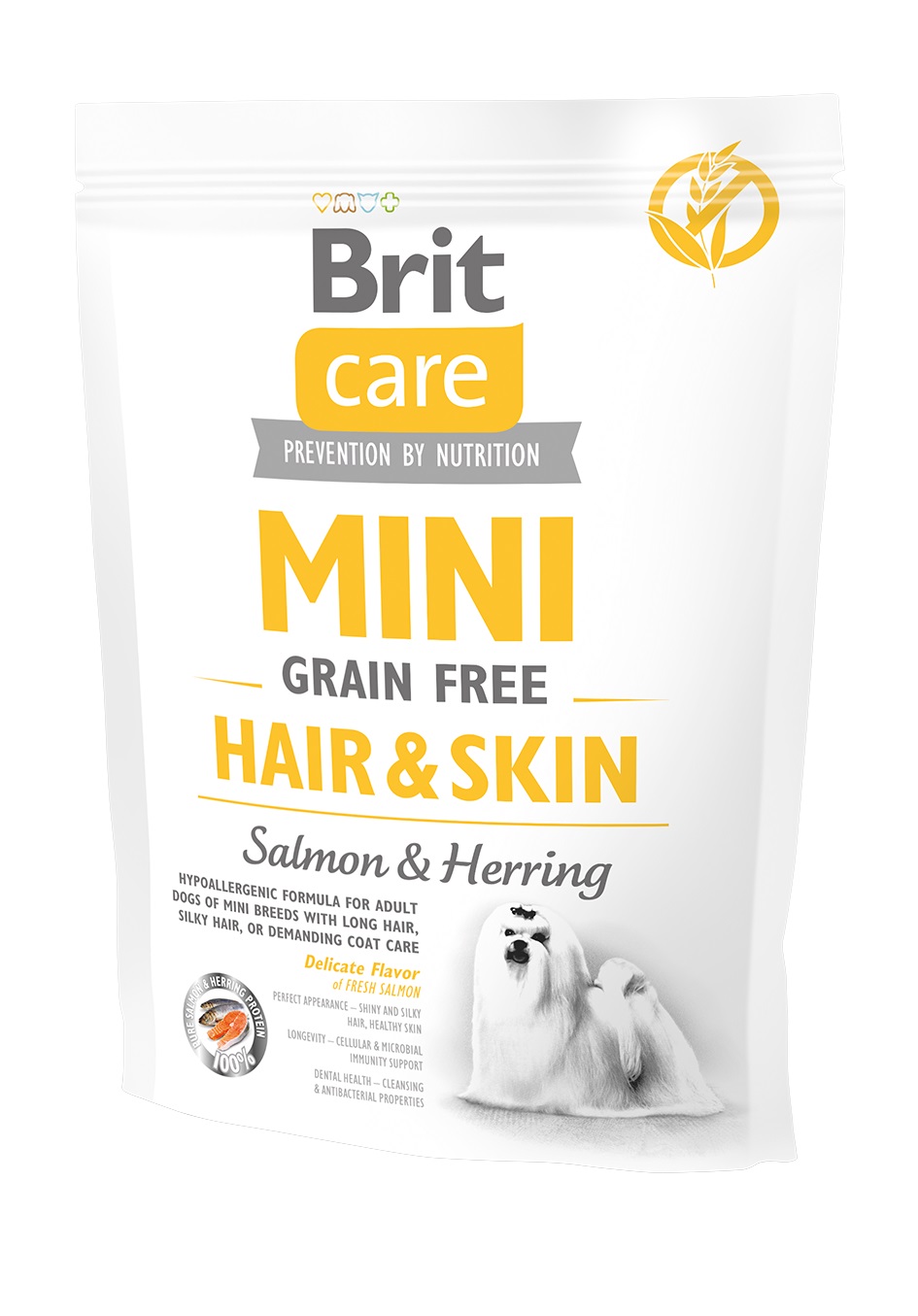 Brit Care Dog Trockenfutter Mini Hair & Skin, 400g