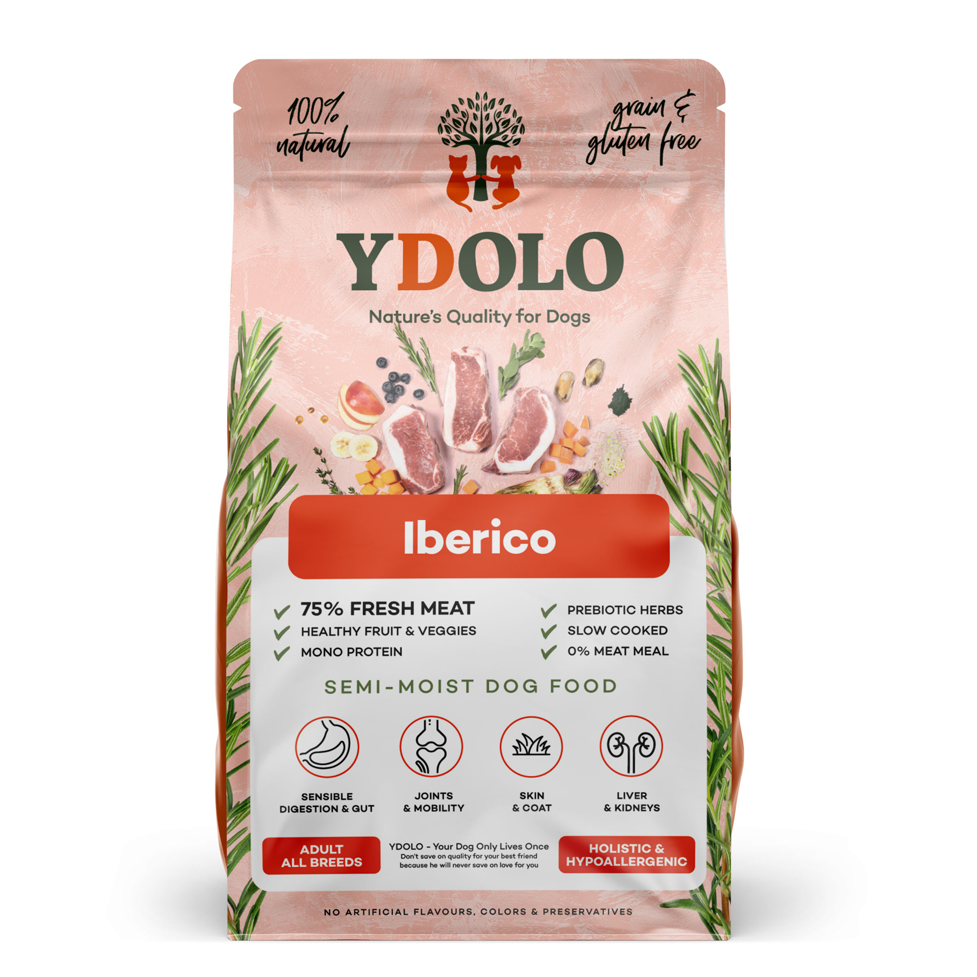 Ydolo Healthy&Fresh Iberico (Monoprotein), 2.5kg