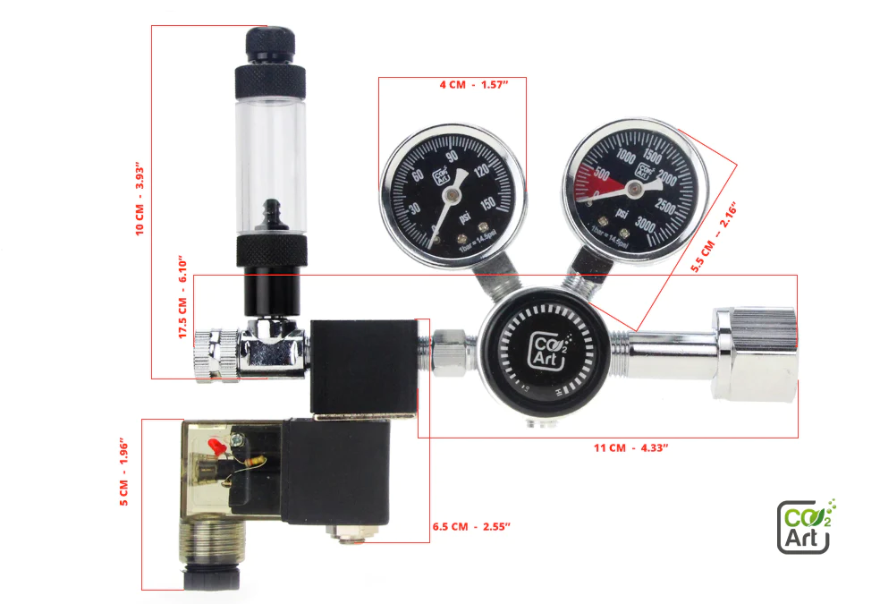 Co2 Art Druckminderer Pro-SE Series inkl. Nachtabschaltung