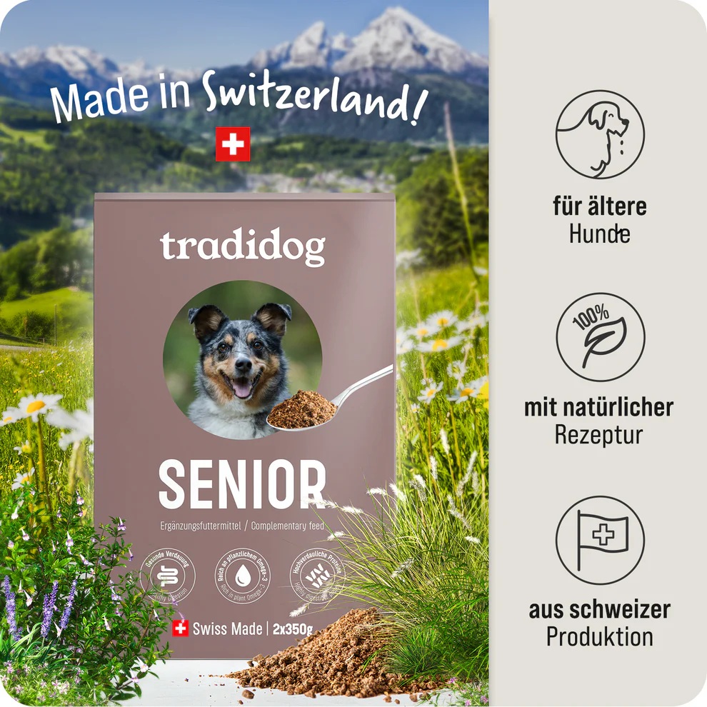 Tradidog Senior Box, Nahrungsergänzung für Hunde 2x350g