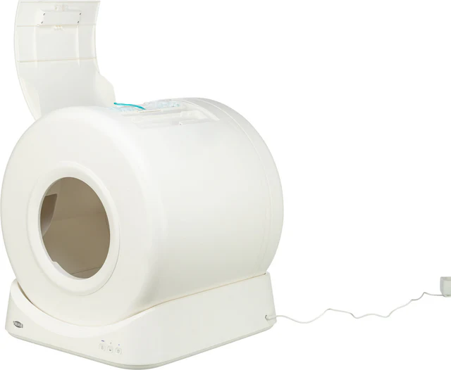 Trixie Smarte Katzentoilette, Kunststoff, 51x56x54cm, weiss, Selbstreinigend