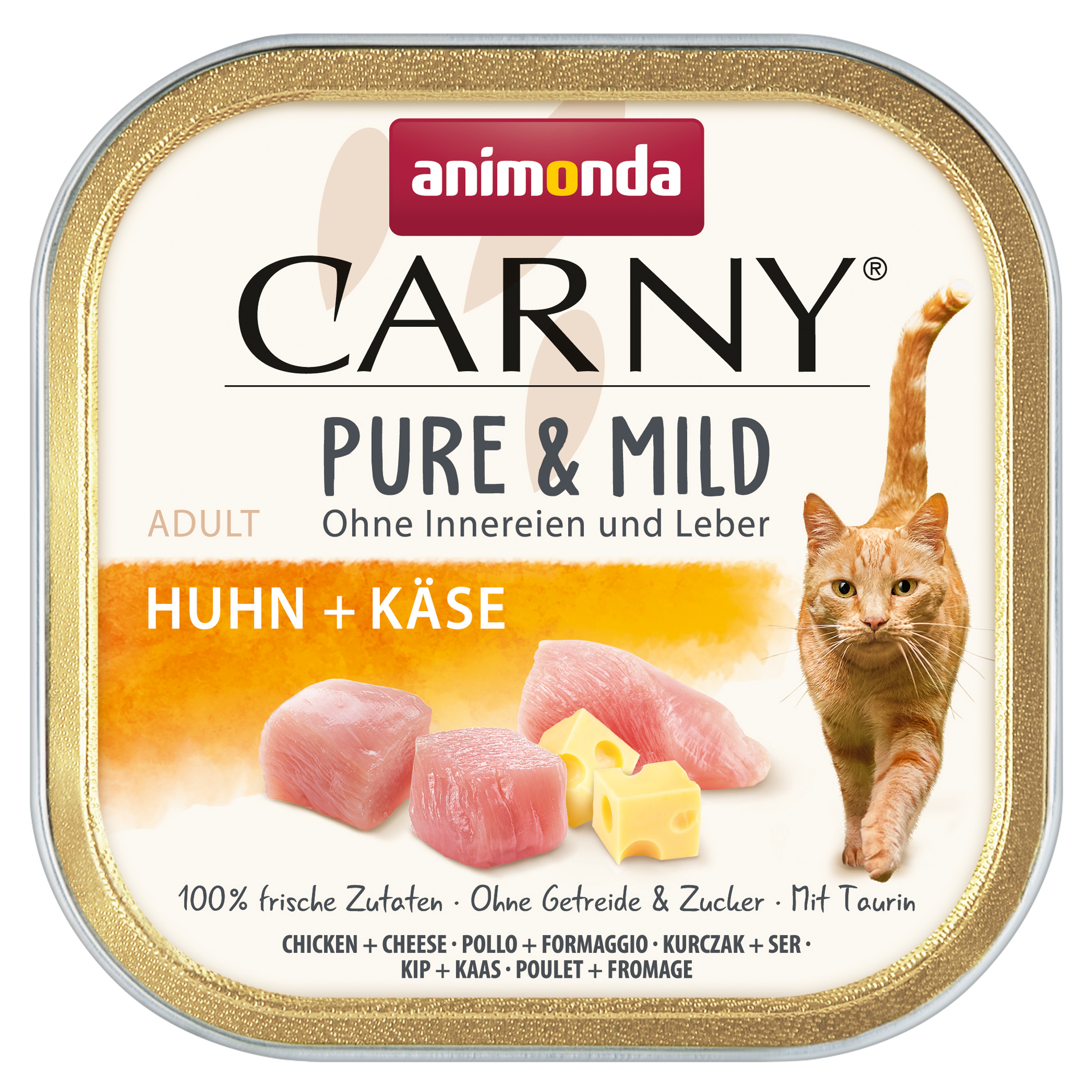 Animonda Katze Carny Pure & Mild Adult, Huhn + Käse 100g