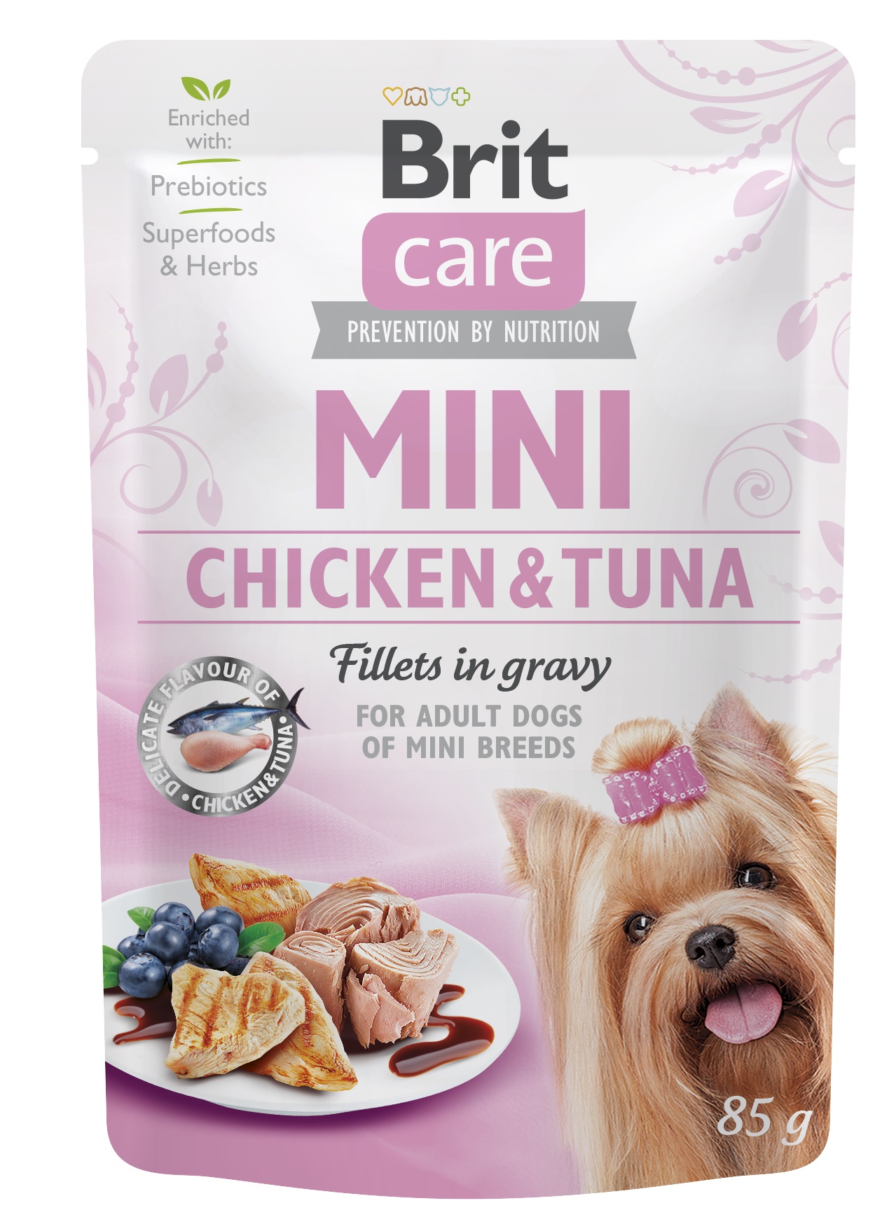 Brit Care Dog Adult Mini Huhn & Thunfisch Fillets in gravy, 85g