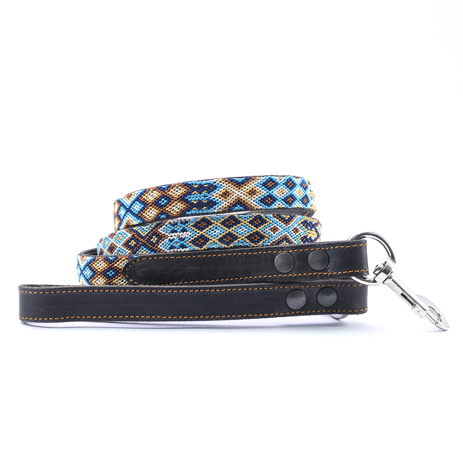 Kinakú Hundeleine Nayarit, Blau-Ciel-Beige