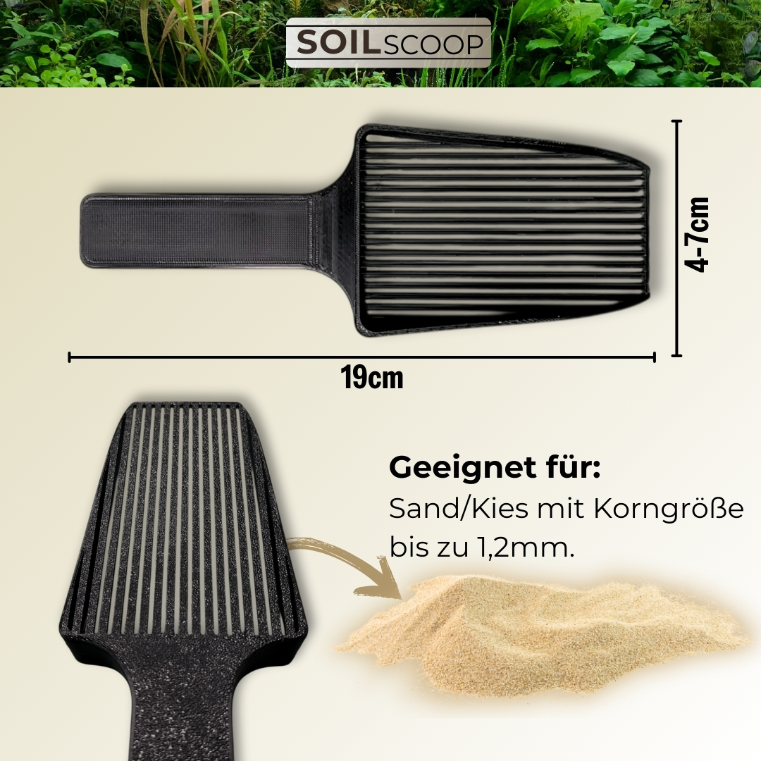3D Soil Scoop - Schwarz