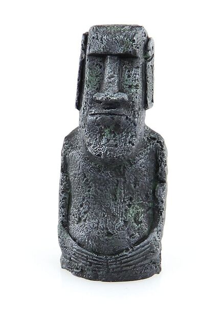 Dekor Moai dunkelgrau